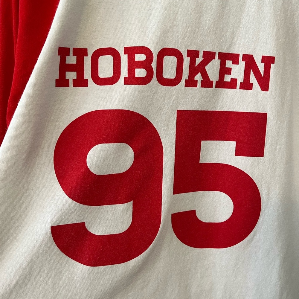 Red and White Kids Raglan Shirt - Picture 9 of 9
